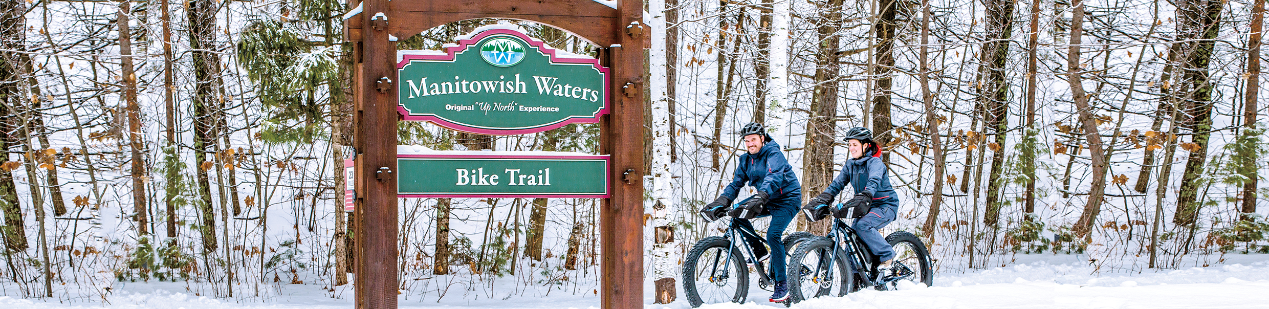 Fat tire bike rentals provide an exciting winter experience.