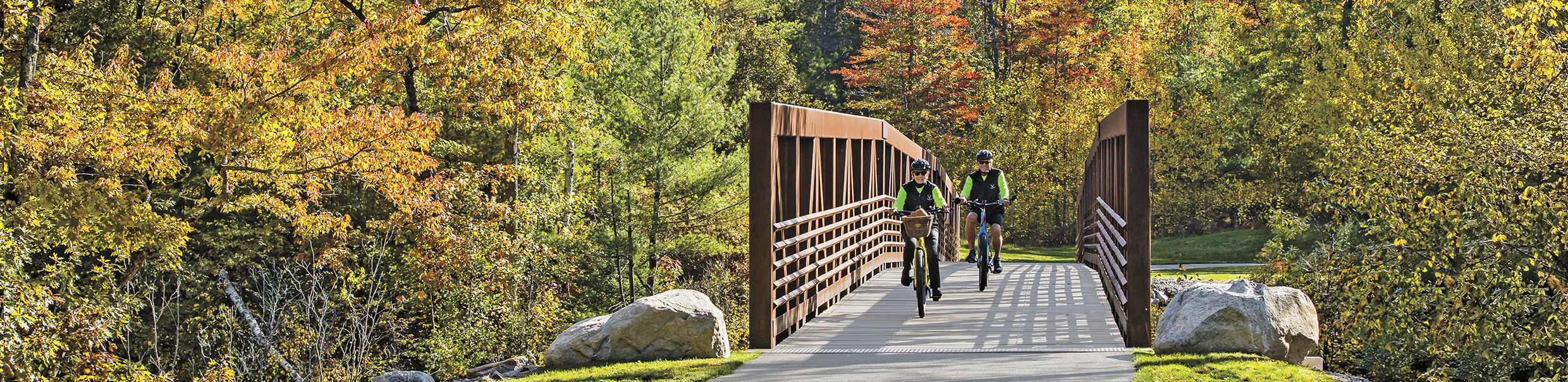 Over 50 miles of paved trails to enjoy the fall colors.